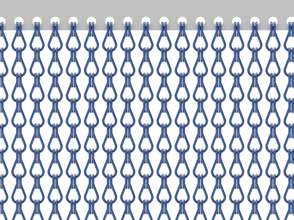 The rendering of chain link curtain density of classical delicate density.