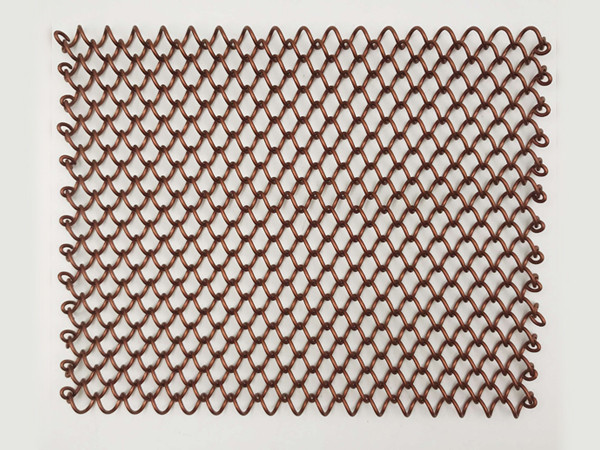 A piece of copper coil fabric.