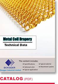 Metal Coil Drapery Technical Data