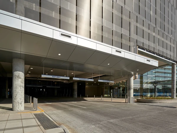 Stainless steel mesh curtains used in car parks